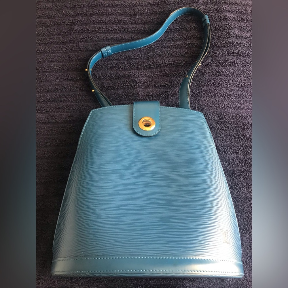 Louis Vuitton Cluny Shoulder Bag SP1925 Toledo Blue Epi - Picture 3 of 14